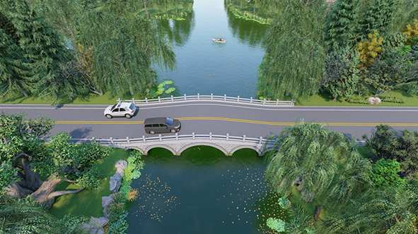 小拱桥三维动画制作