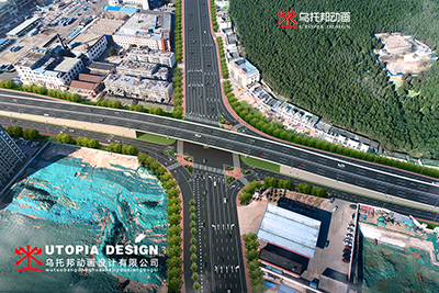 山东三维实景合成工程动画、三维实景合成效果图